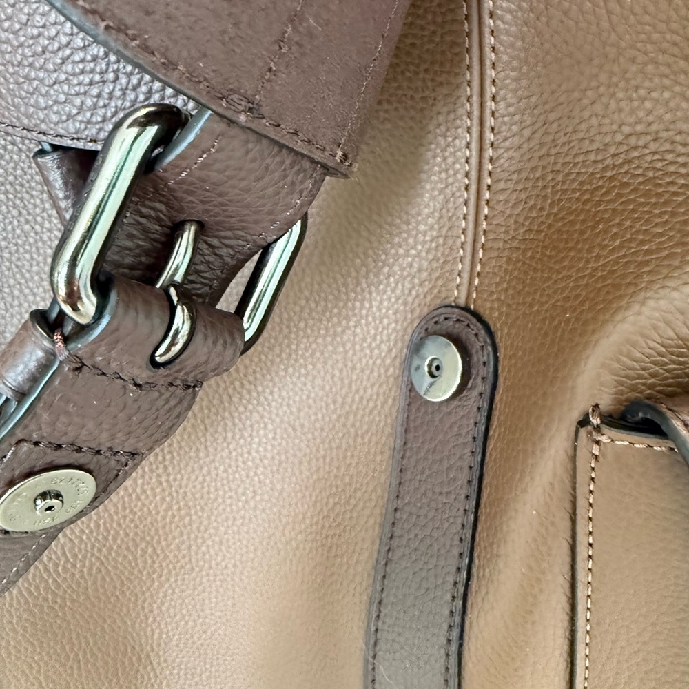 Coach Brown Leather Drawstring Backpack - Picture 11 of 12